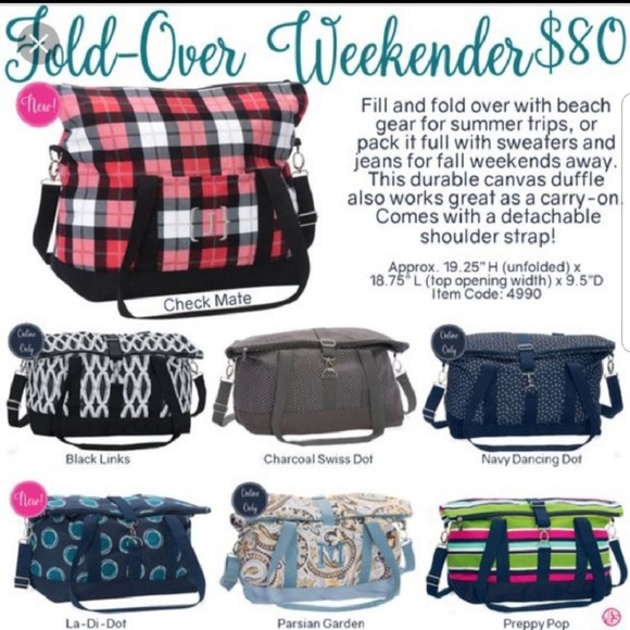 thirty-one Handbags - Fold Over Weekender